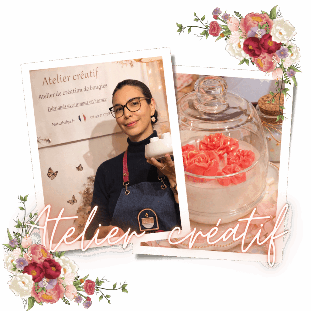 Atelier créatif création de bougies à Saint Avertin à Tours 37550