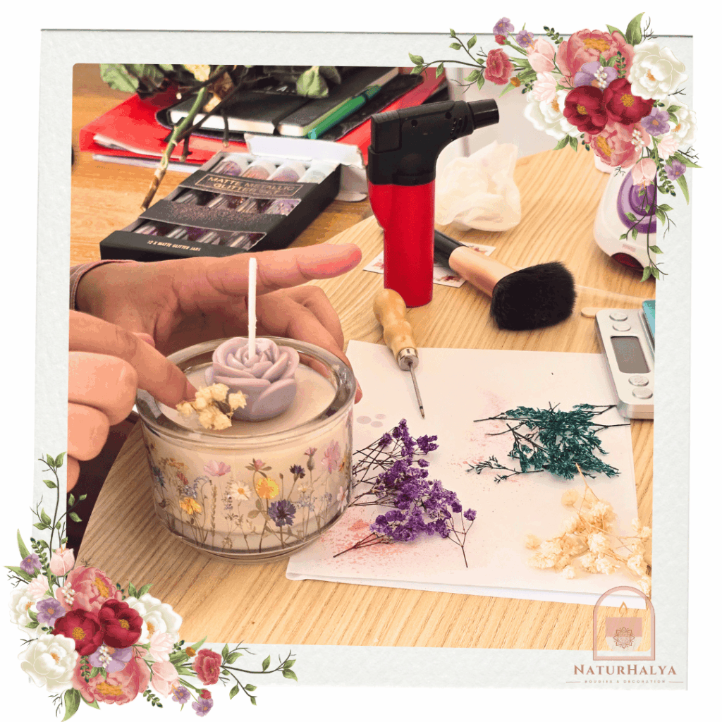 Atelier de création de bougies artisanales