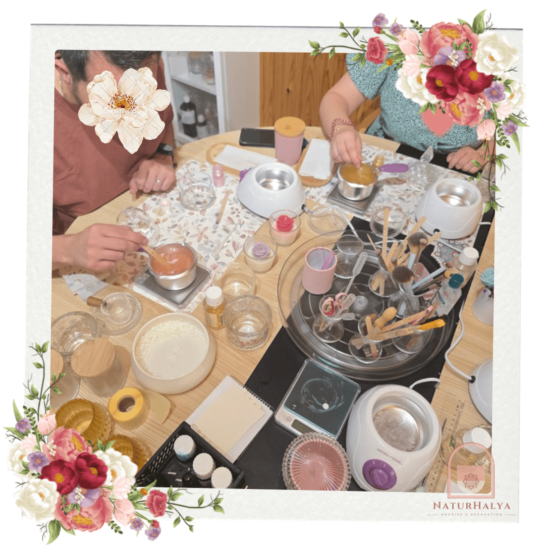 Atelier création de bougie : noce de cire